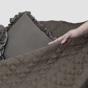 Home Crayons CloudTouch™ Comforter Set | All-Season | 33% Oversized | Includes 2 Pillow Covers & 2 Cushion Covers | Espresso Earth