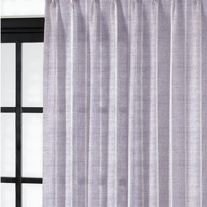 Evok Striped Sheer Curtains | Subtle Stripes & Soft Light Filter | Slate Blue | Set of 2 | Fully Customizable