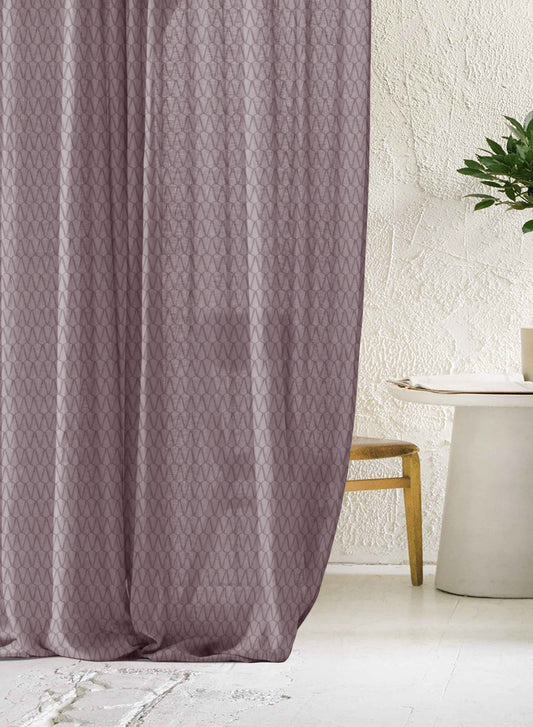 Elsa Textured Sheer Curtains | Deep Brown | Set of 2