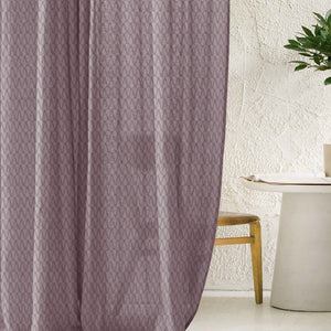 Elsa Textured Sheer Curtains | Modern Aesthetic & Soft Light Filter | Deep Brown | Set of 2 | Fully Customizable