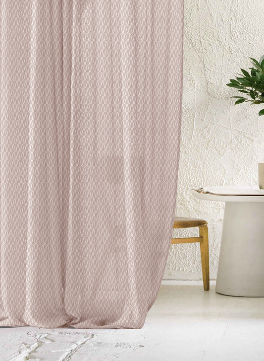 Elsa Textured Sheer Curtains | Beige | Set of 2