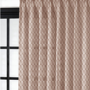 Elsa Textured Sheer Curtains | Mocha Brown | Set of 2