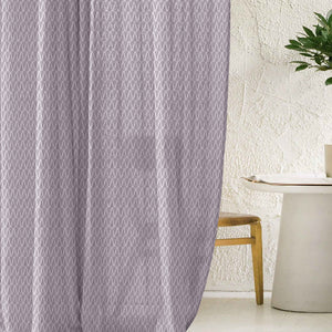 Elsa Textured Sheer Curtains | Modern Aesthetic & Soft Light Filter | Gray | Set of 2 | Fully Customizable