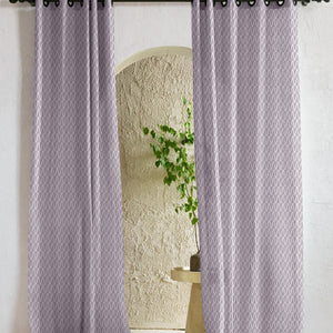 Elsa Textured Sheer Curtains | Gray | Set of 2