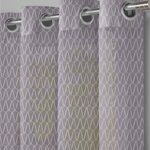 Elsa Textured Sheer Curtains | Gray | Set of 2