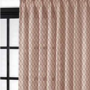 Elsa Textured Sheer Curtains | Caramel Brown | Set of 2