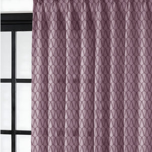 Elsa Textured Sheer Curtains | Old Mauve | Set of 2