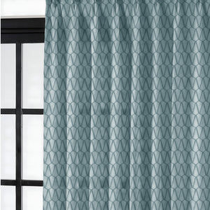 Elsa Textured Sheer Curtains | Seafoam Green | Set of 2