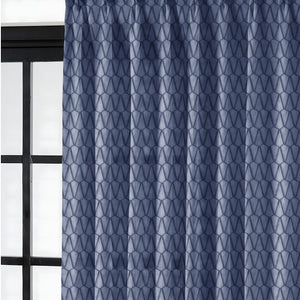 Elsa Textured Sheer Curtains | Royal Blue | Set of 2