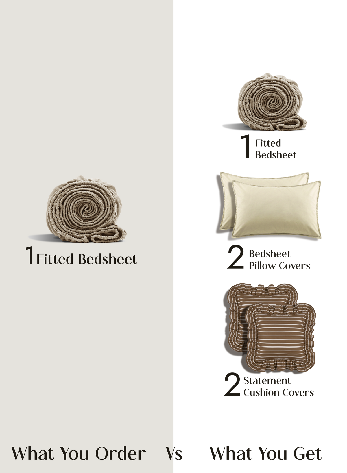 LuxeFit™ Fitted Bedsheet Set | Buttercream