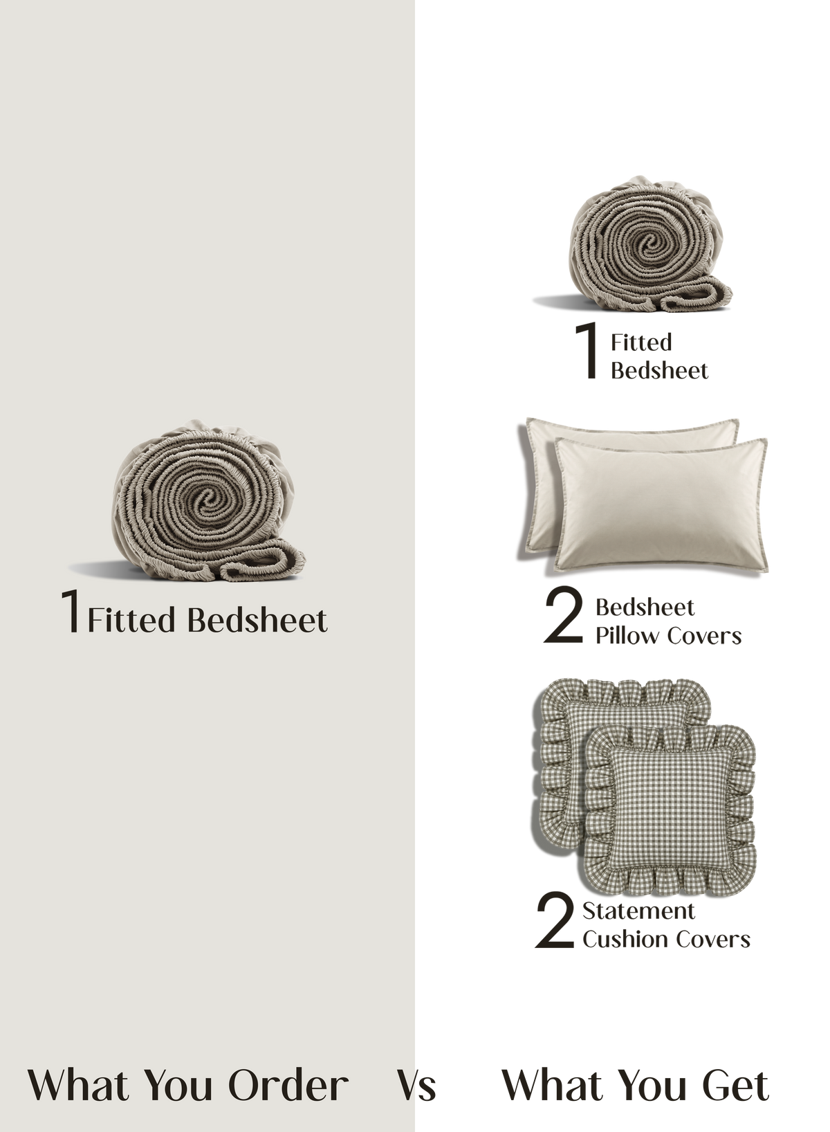 LuxeFit™ Fitted Bedsheet Set | Sandstone