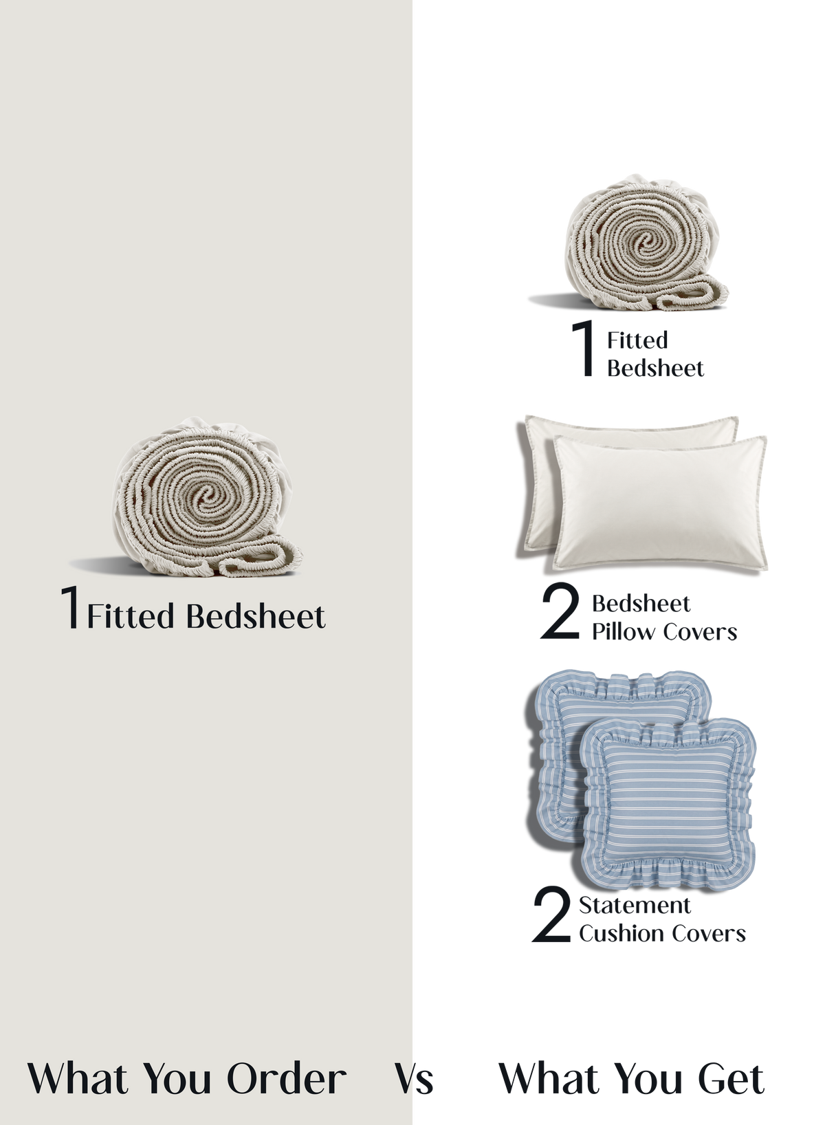 LuxeFit™ Fitted Bedsheet Set | Morning Glory - Coastal