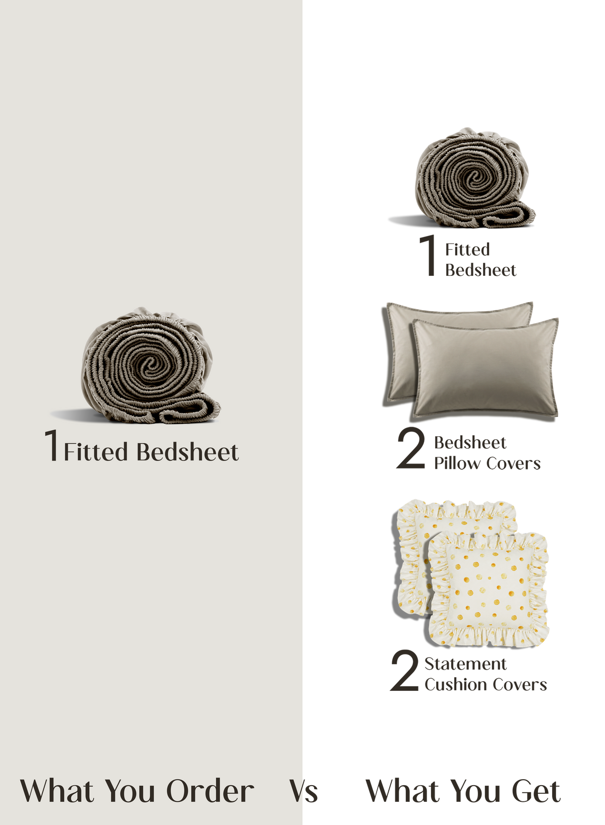 LuxeFit™ Fitted Bedsheet Set | Smoky Taupe
