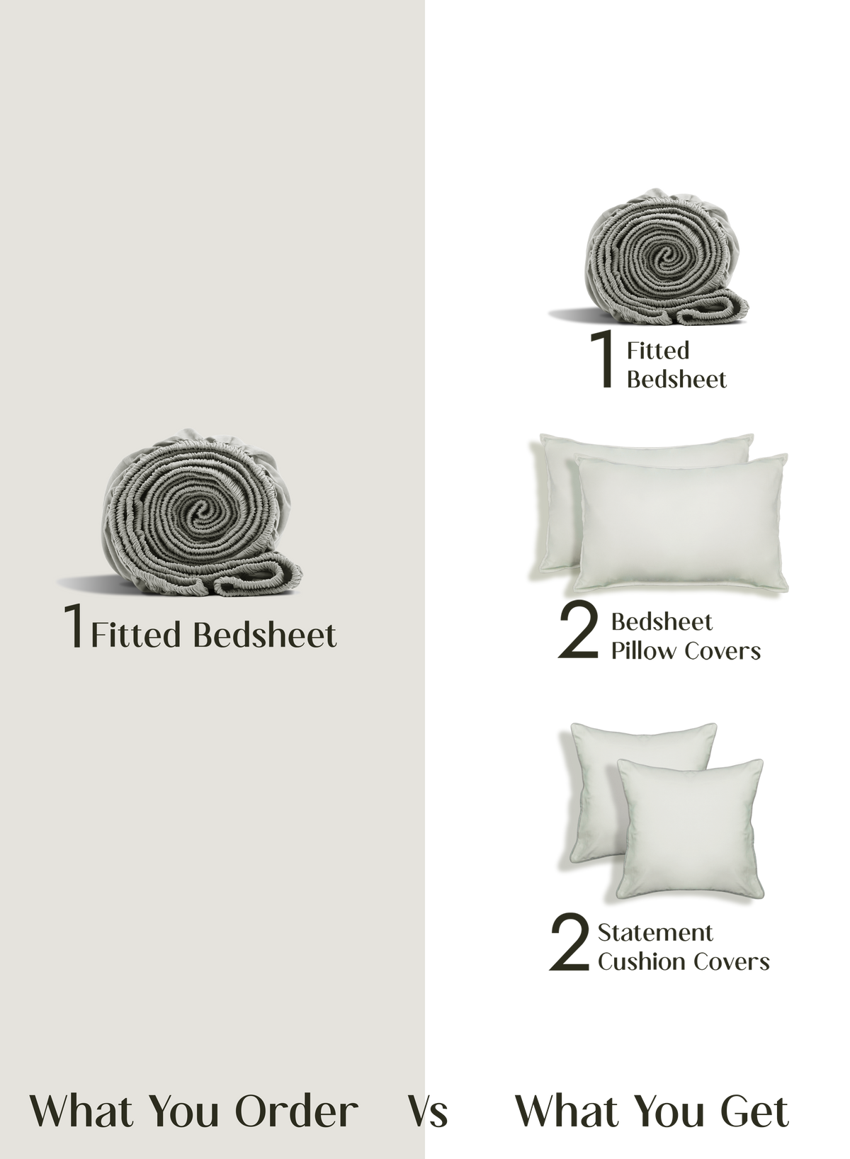 LuxeFit™ Fitted Bedsheet Set | Pastel Pistachio