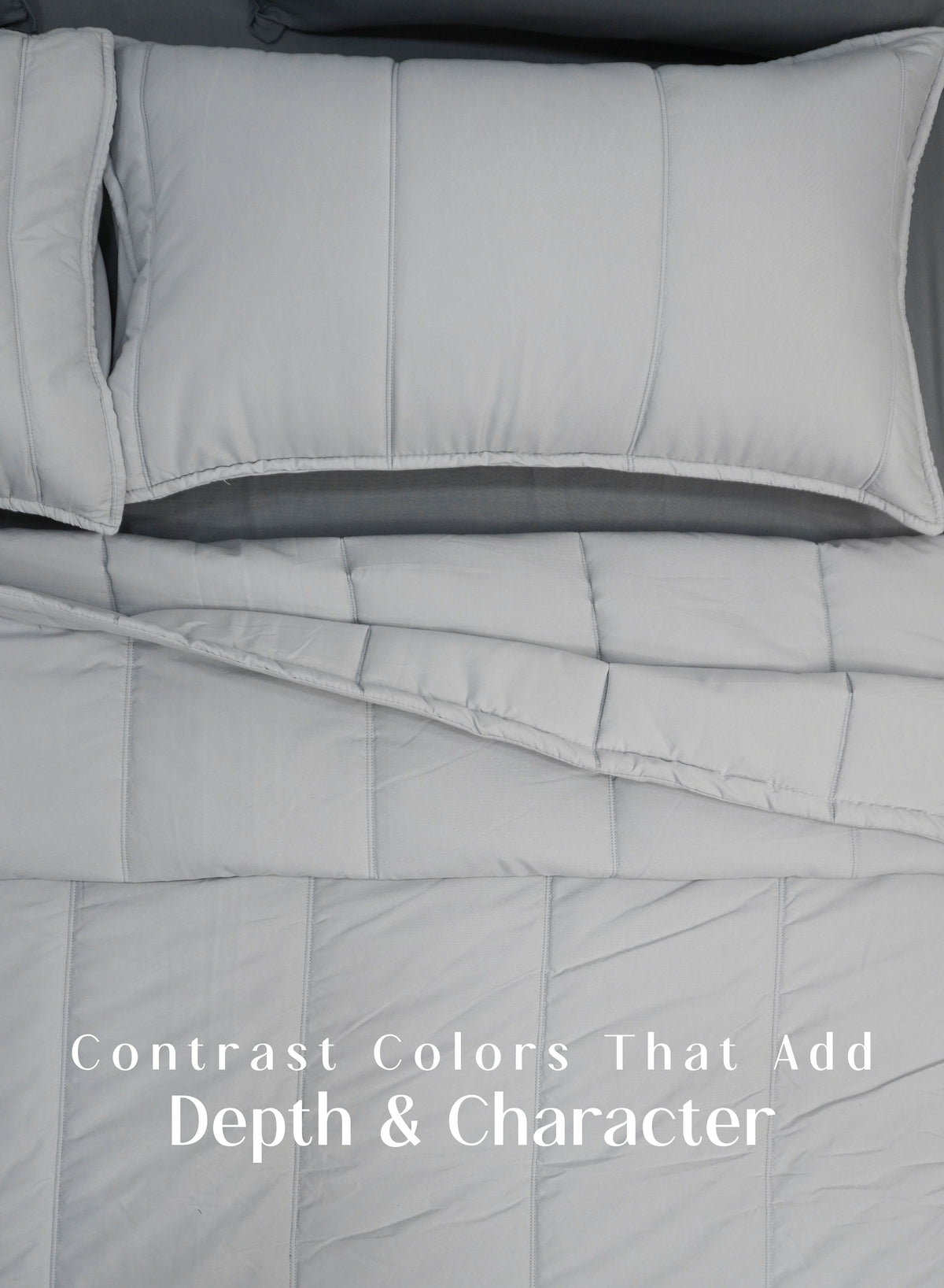 Cocoon 8-Piece Bedding Set | Pearl Gray