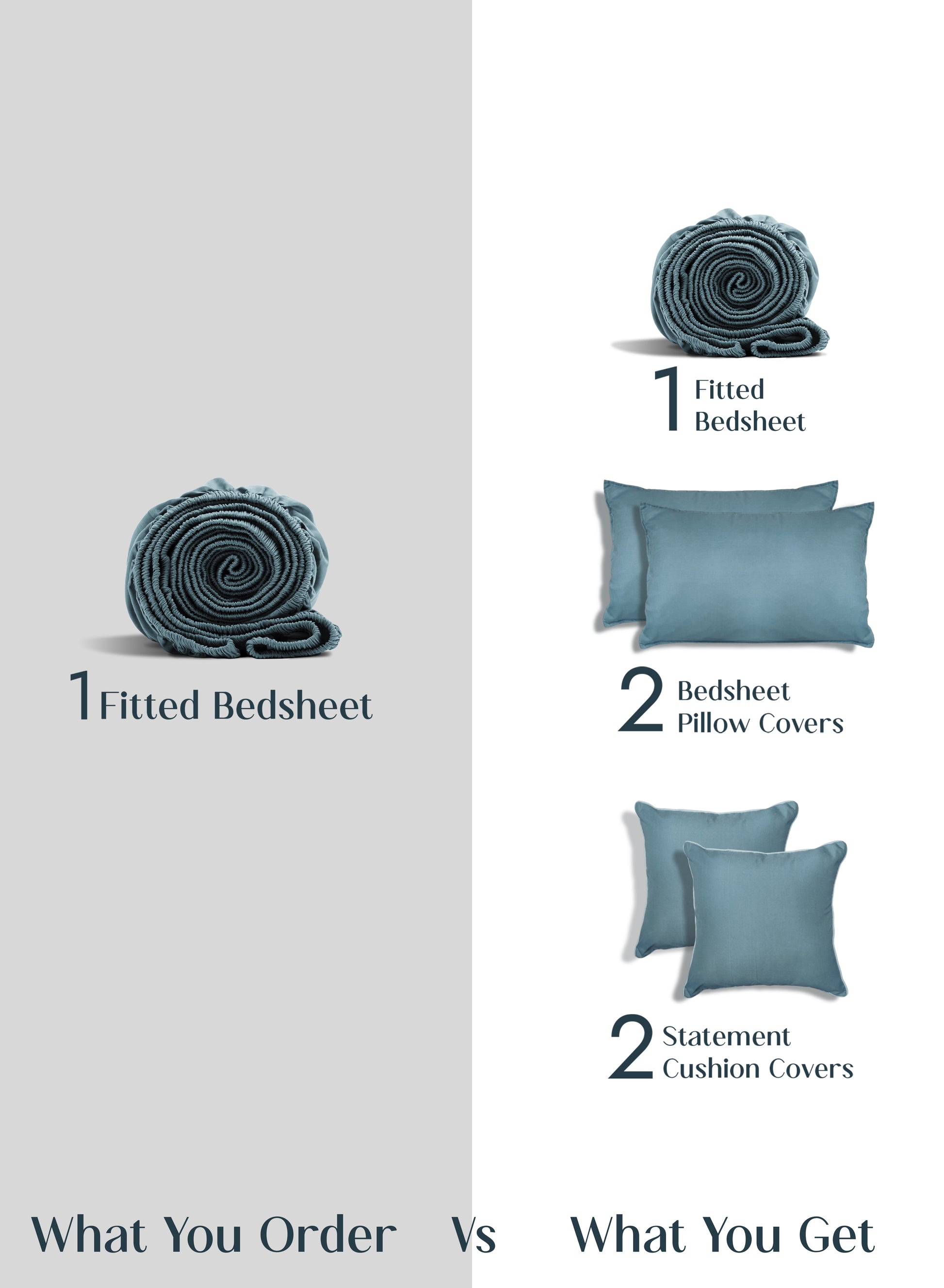 Home Crayons LuxeFit™ Fitted Bedsheet Set | Perfect Fit for Queen & King Mattresses | Tropical Teal