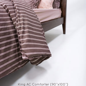 Crayonic™ 8-Piece AC Bedding Set | Signature Designer Bedding for AC Rooms | Merlot