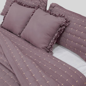Home Crayons CloudTouch™ Comforter Set | All-Season | 33% Oversized | Includes 2 Pillow Covers & 2 Cushion Covers | Mulberry