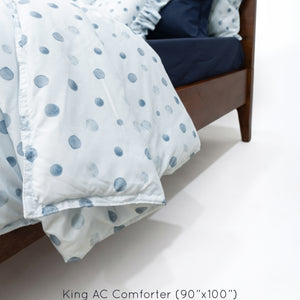 Crayonic™ 8-Piece AC Bedding Set | Signature Designer Bedding for AC Rooms | Bluebell