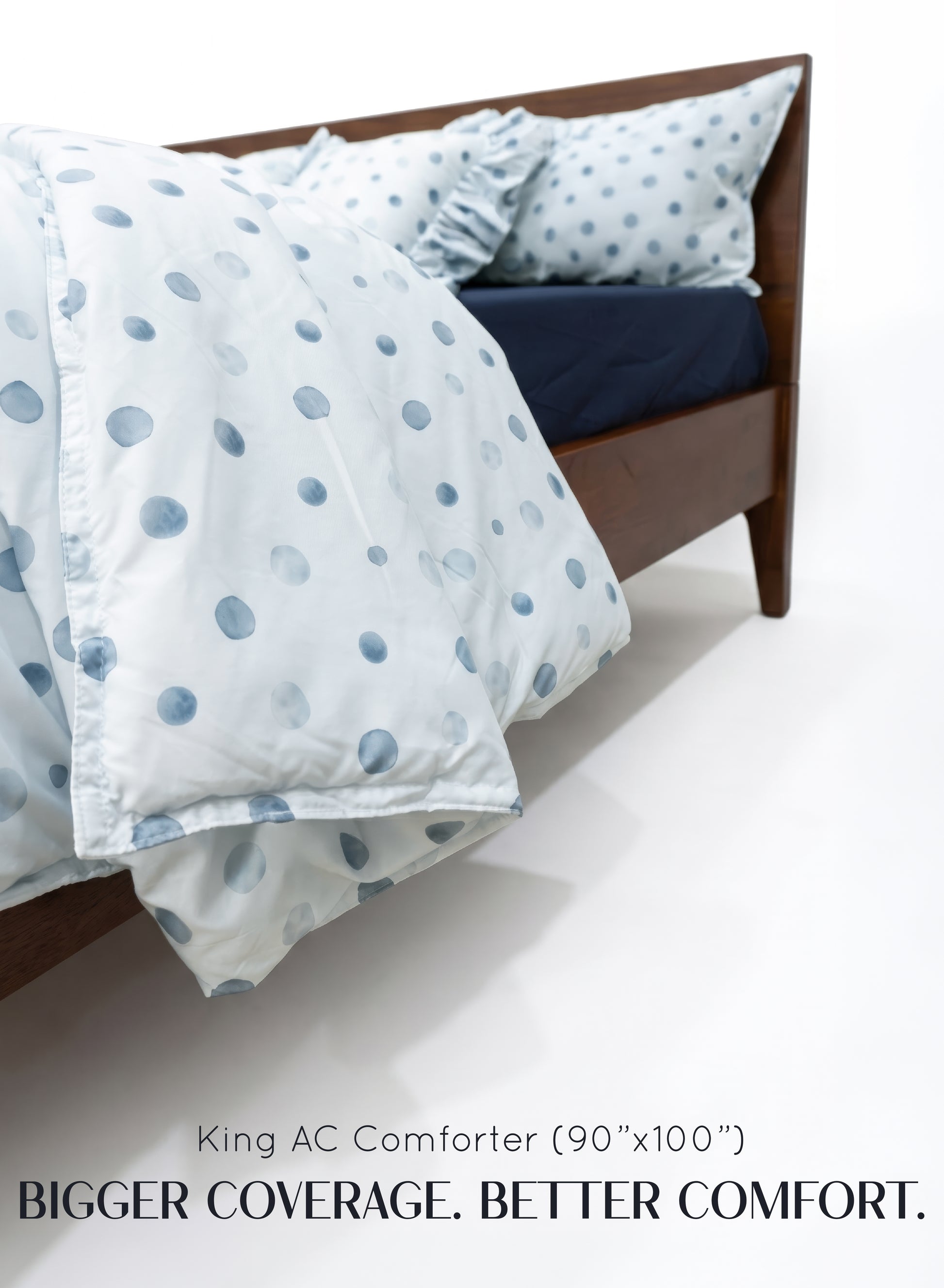 Crayonic™ 5-Piece AC Comforter Set | Signature Designer Comforter Set | Bluebell