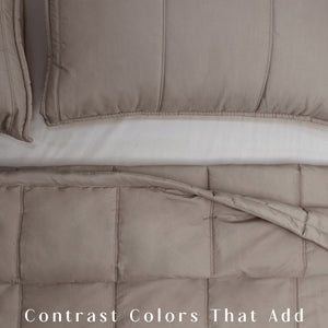 Home Crayons Cocoon 8-Piece AC Bedding Set | Coordinated Comforter, Fitted Sheet & Covers in One Set | Earthy Beige