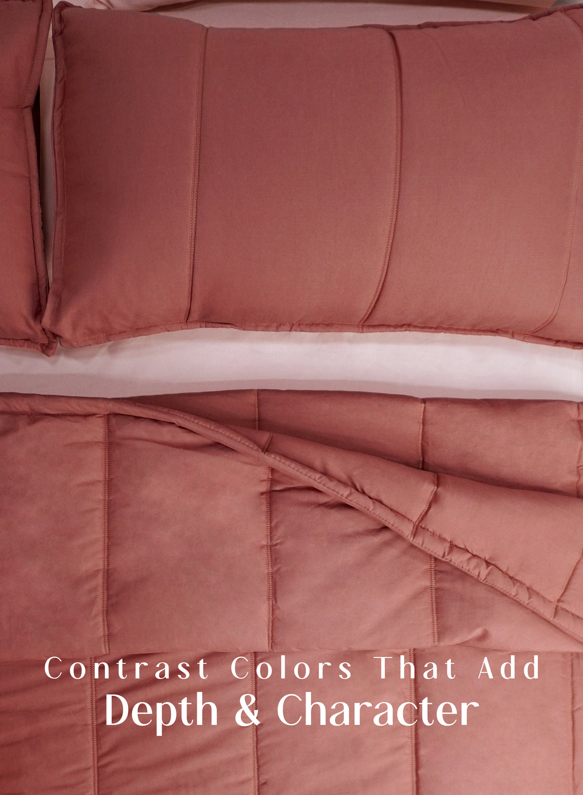 Cocoon 8-Piece Bedding Set | Terracotta