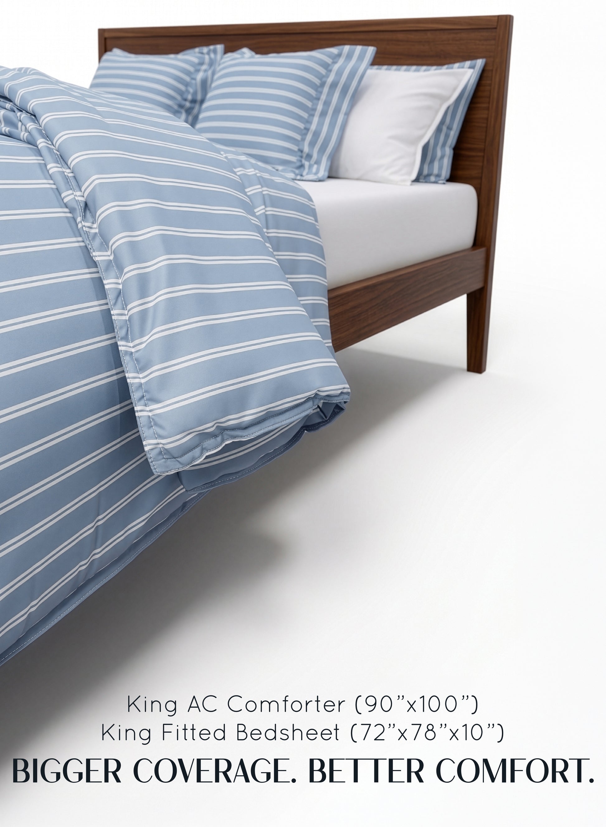 Crayonic™ 8-Piece AC Bedding Set | Signature Designer Bedding for AC Rooms | Coastal