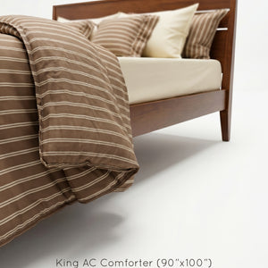 Crayonic™ 8-Piece AC Bedding Set | Signature Designer Bedding for AC Rooms | Café Mocha