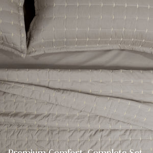 Home Crayons CloudTouch™ 8-Piece AC Bedding Set | Complete Bedroom Upgrade in One Set | Latte Crème