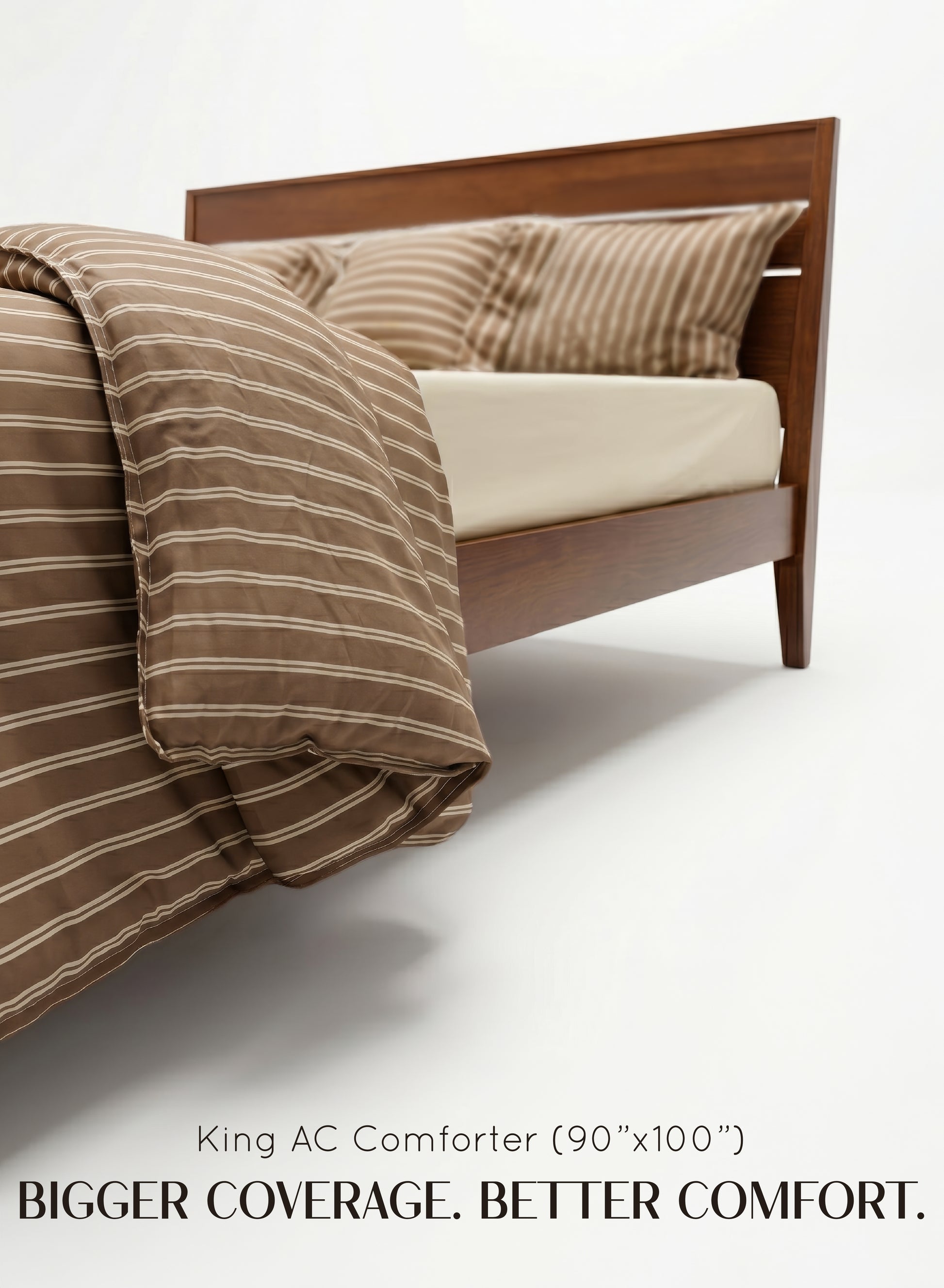 Crayonic™ 5-Piece AC Comforter Set | Signature Designer Comforter Set | Café Mocha