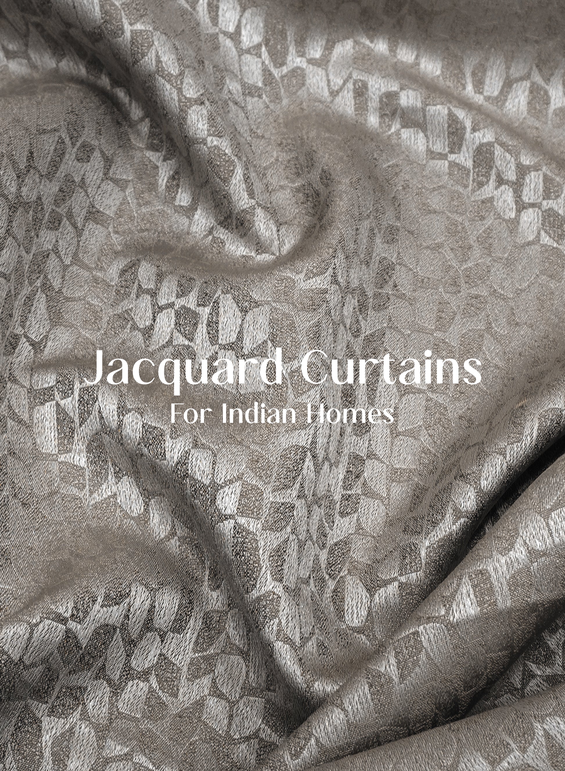 Eudora Jacquard Room Darkening Curtains | Pebble Jacquard Weave | Café Dusk | Set of 2 | Fully Customizable
