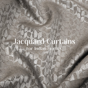 Eudora Jacquard Room Darkening Curtains | Pebble Jacquard Weave | Café Dusk | Set of 2 | Fully Customizable