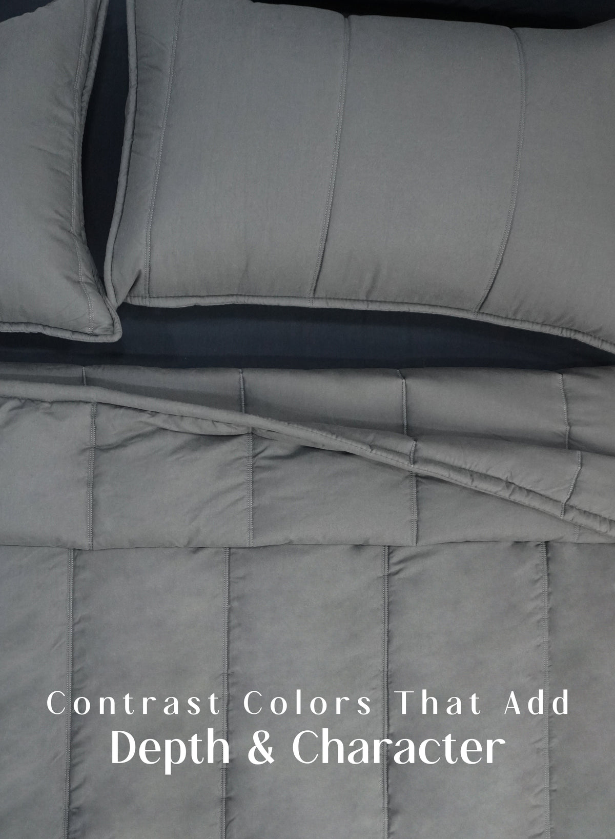 Cocoon 8-Piece Bedding Set | Moonstone Gray