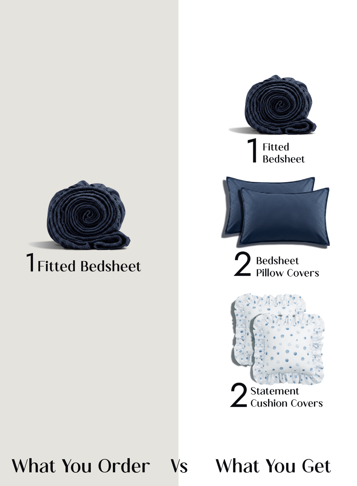 LuxeFit™ Fitted Bedsheet Set | Deepsea
