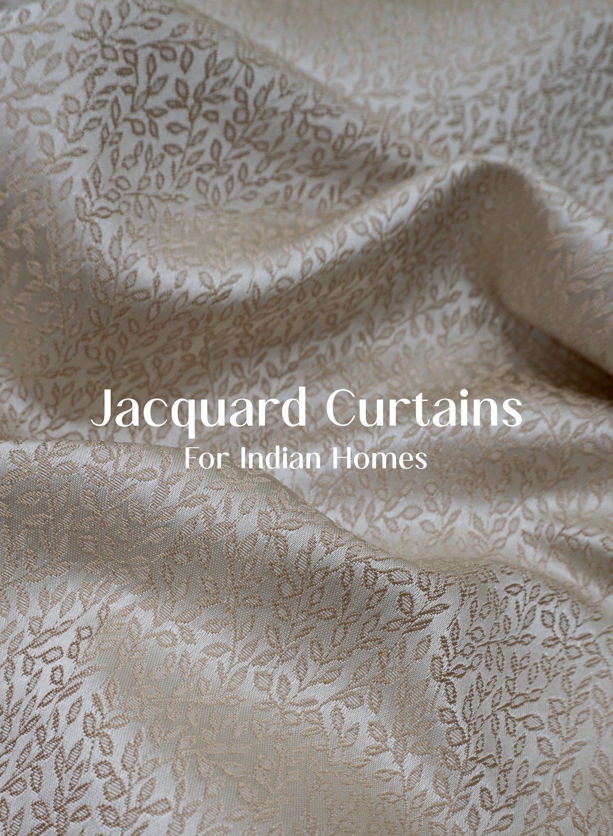 Eudora Jacquard Blackout Curtains | European Jacquard Weave & Total Light Block | Tan | Set of 2 | Fully Customizable