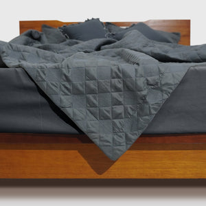 Home Crayons CloudTouch™ Comforter Set | All-Season | 33% Oversized | Includes 2 Pillow Covers & 2 Cushion Covers | Alpine Gray