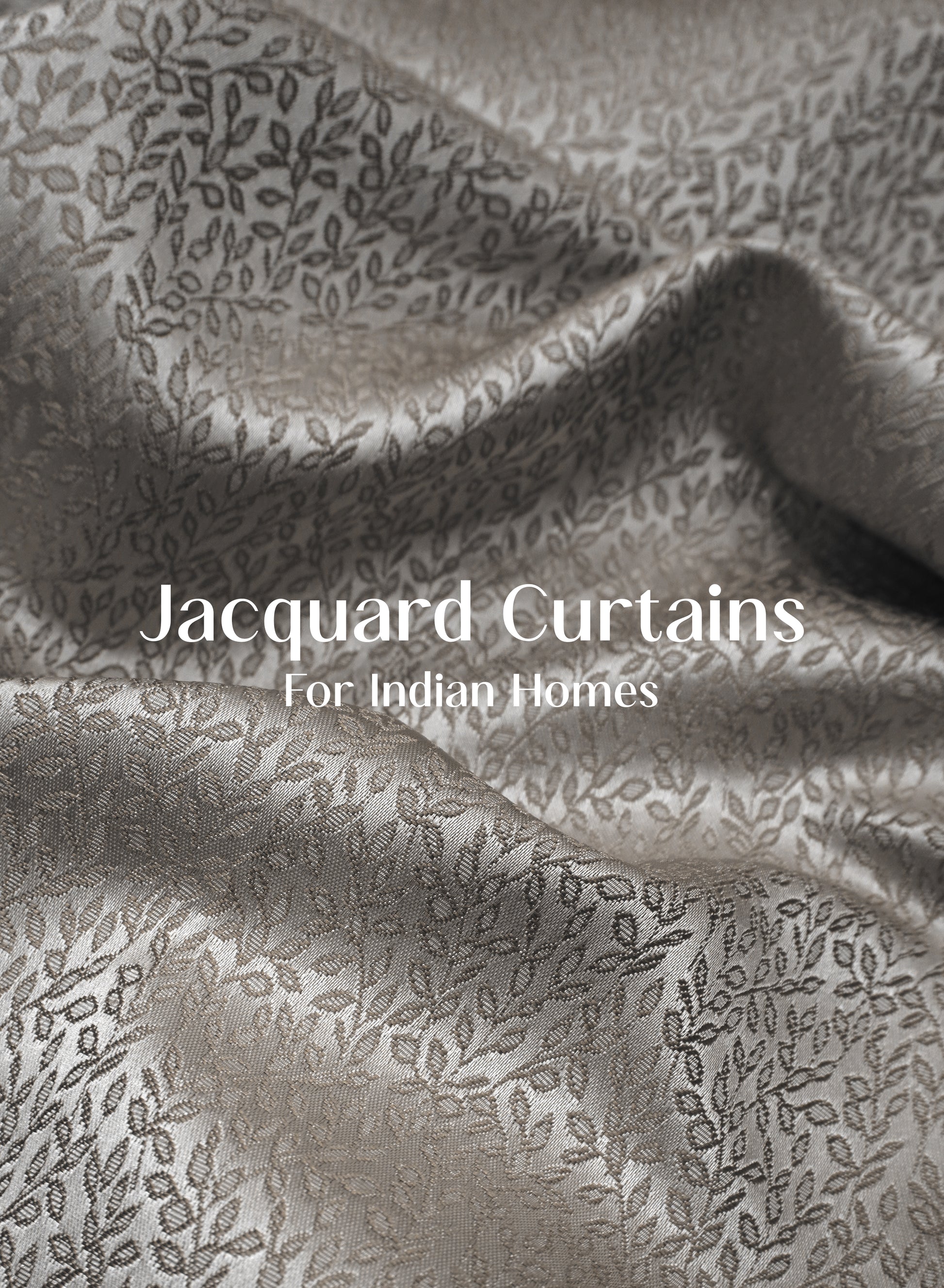 Eudora Jacquard Room Darkening Curtains | European Jacquard Weave | Café Dusk | Set of 2 | Fully Customizable