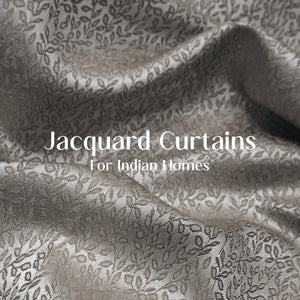 Eudora Jacquard Room Darkening Curtains | European Jacquard Weave | Café Dusk | Set of 2 | Fully Customizable