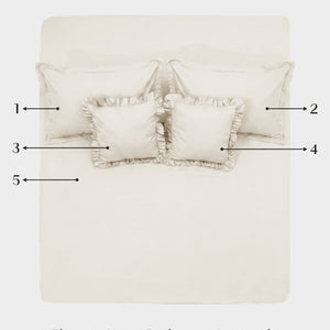 Home Crayons LuxeSoft™ Double Bedsheet Set | Oversized King | Includes 2 Pillow Covers & 2 Cushion Covers | Morning Glory