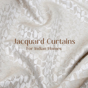 Eudora Jacquard Room Darkening Curtains | Pebble Jacquard Weave | Oatleaf | Set of 2 | Fully Customizable