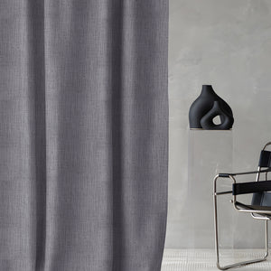 Elora Textured Blackout Curtains | Gray | Set of 2