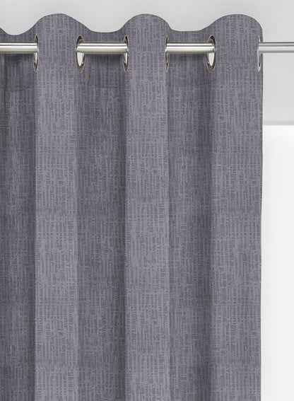 Elora Textured Blackout Curtains | Gray | Set of 2