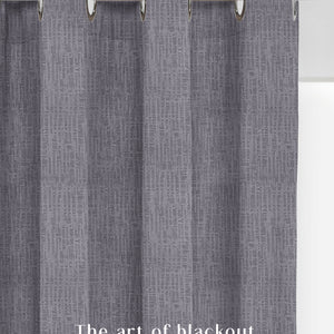 Elora Textured Blackout Curtains | Minimal Design & Total Light Block | Gray | Set of 2 | Fully Customizable