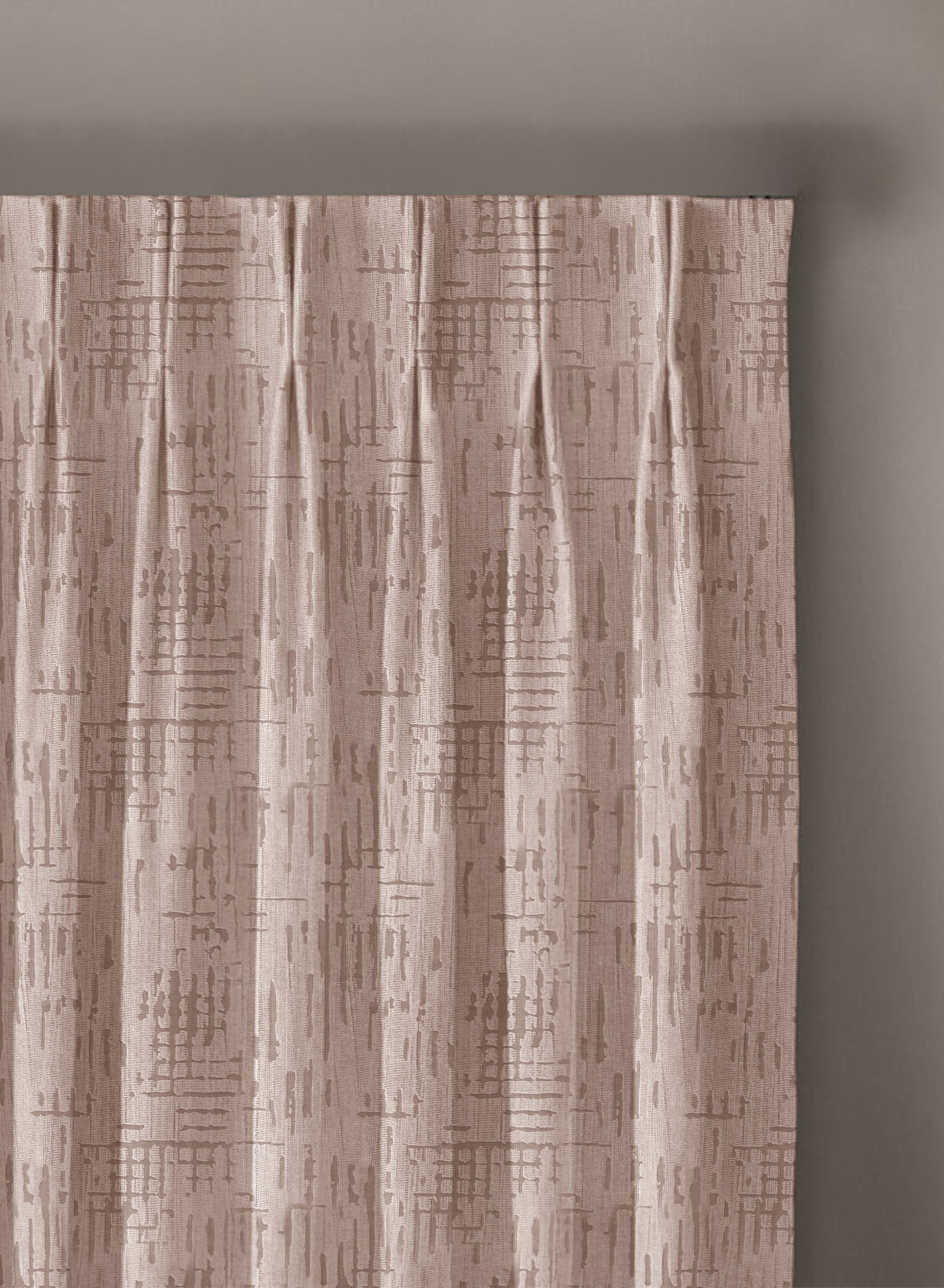 Elsa Textured Room Darkening Curtains | Beige | Set of 2