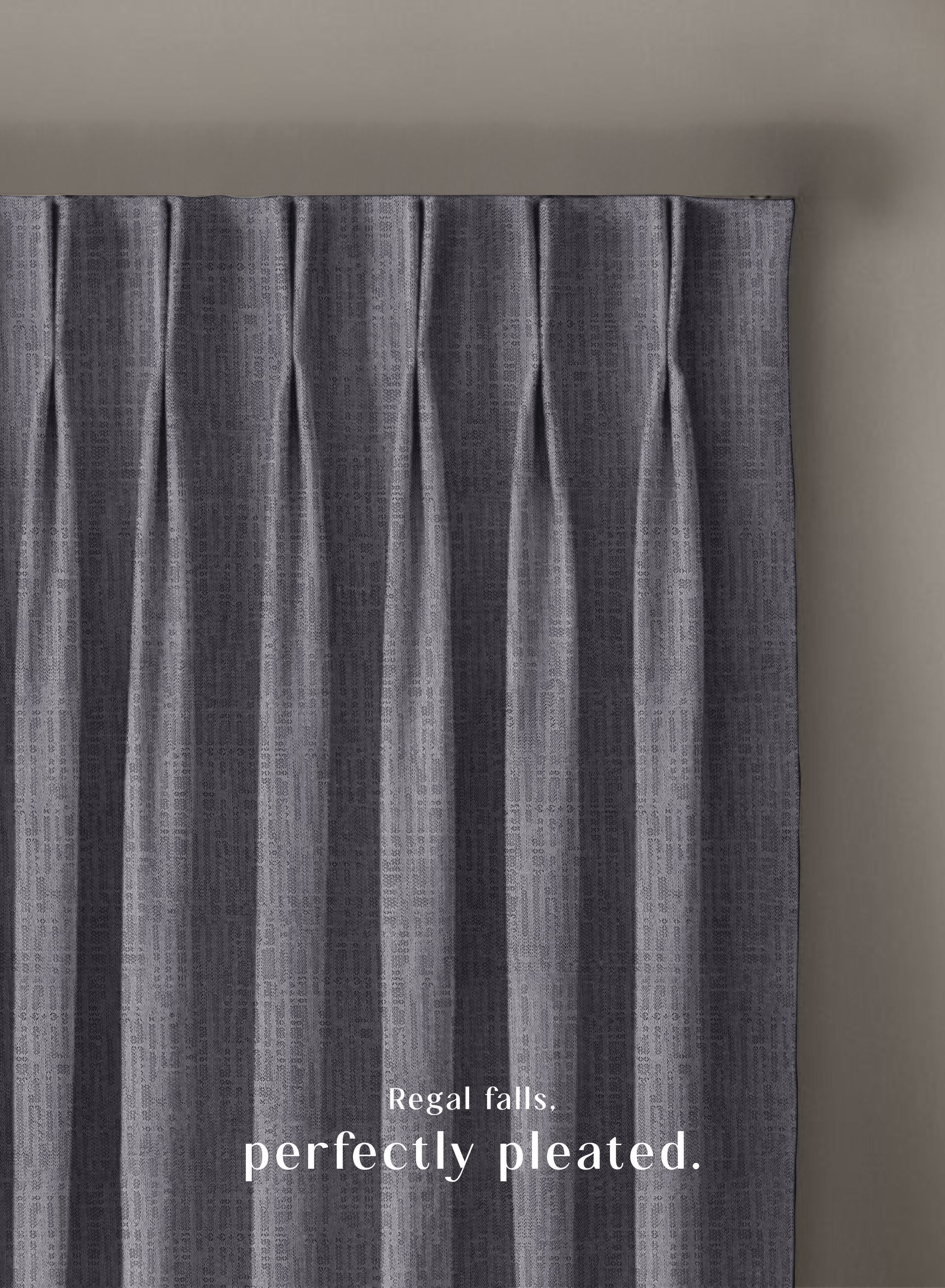 Elora Textured Blackout Curtains | Minimal Design & Total Light Block | Gray | Set of 2 | Fully Customizable