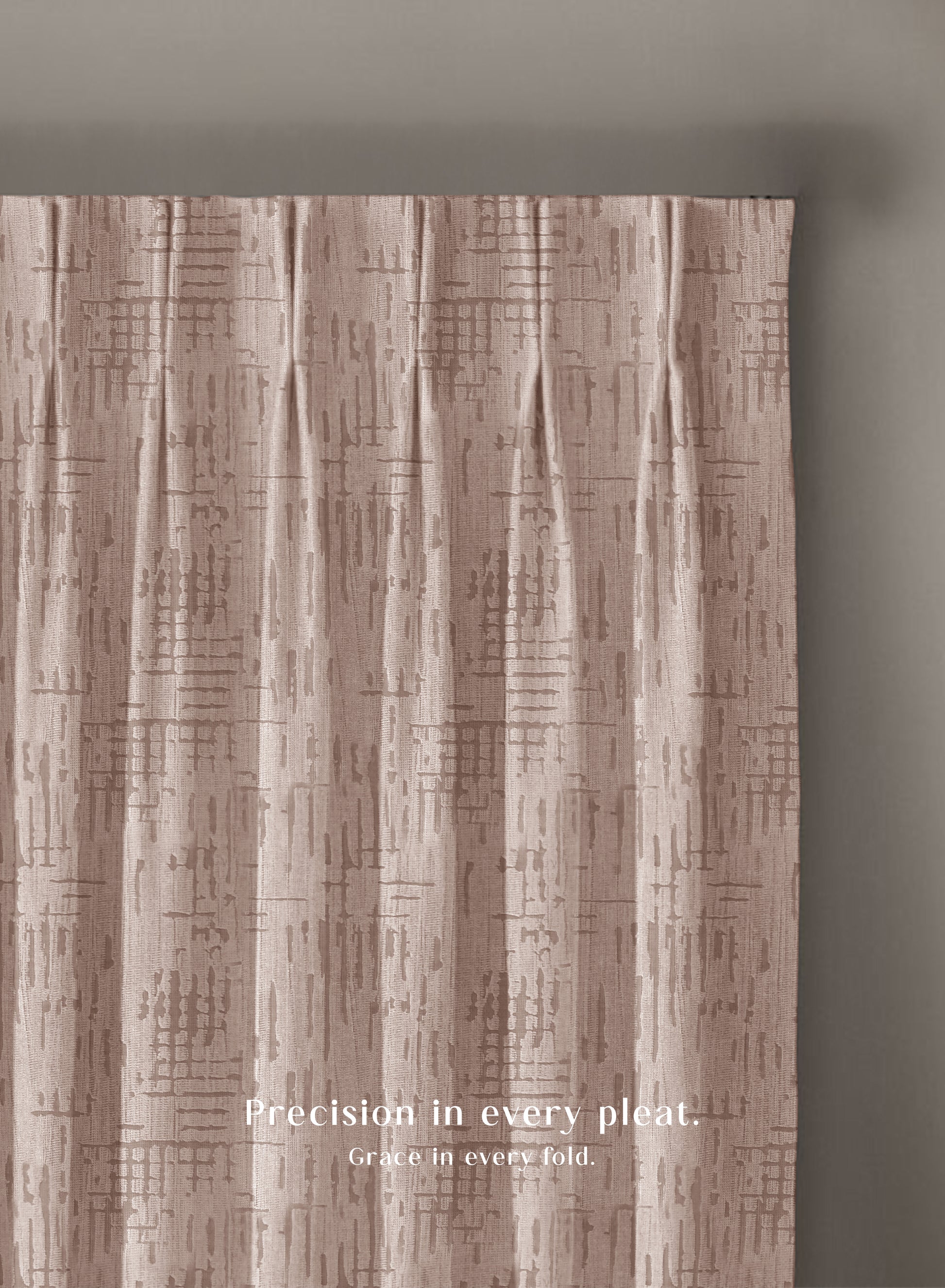 Elsa Textured Room Darkening Curtains | Modern Aesthetic | Beige | Set of 2 | Fully Customizable