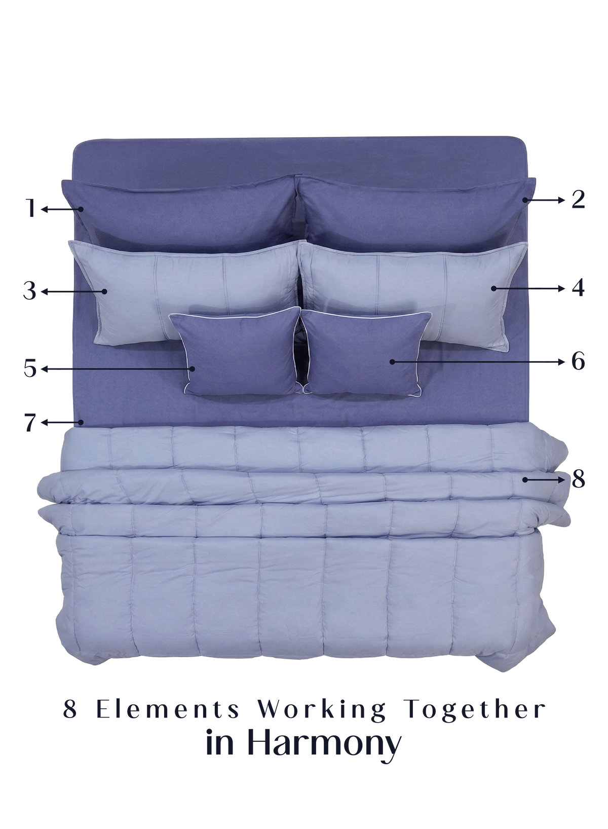 Cocoon 8-Piece Bedding Set | Lavender Haze