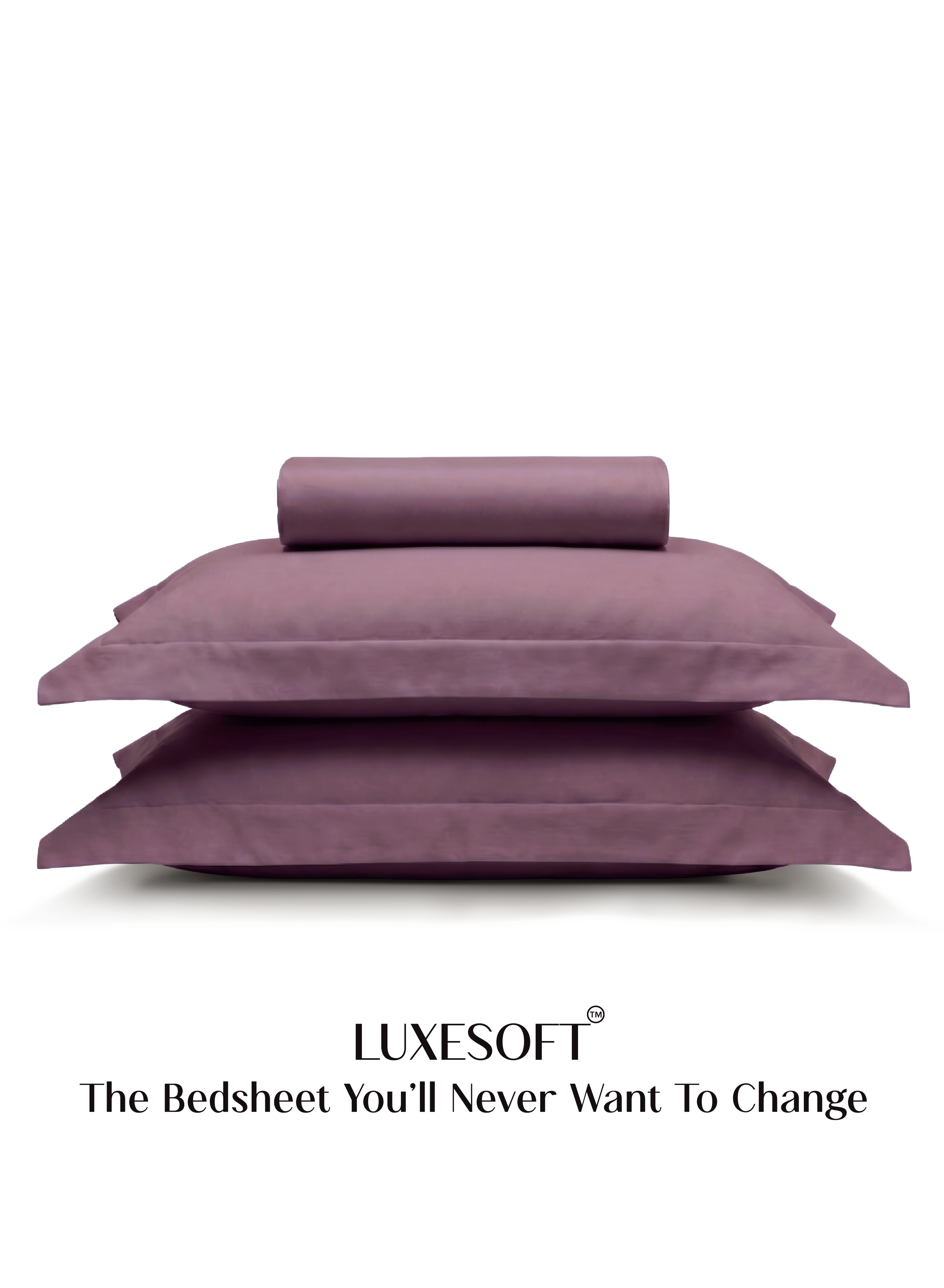 LuxeSoft™ Double Bedsheet Set | Mulberry