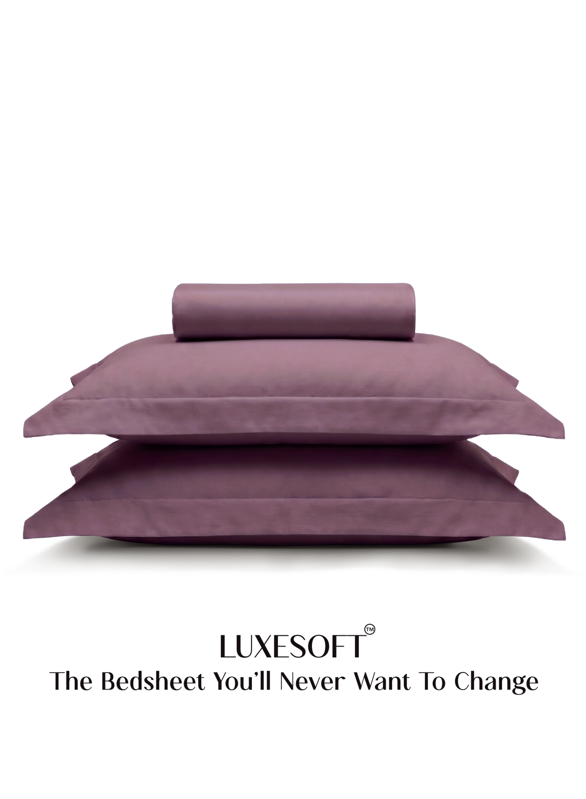 LuxeSoft™ Double Bedsheet Set | Mulberry