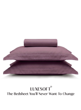 LuxeSoft™ Double Bedsheet Set | Mulberry